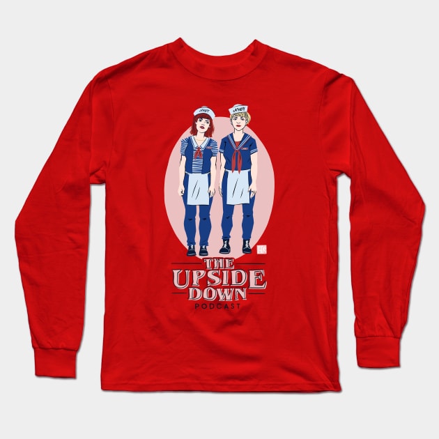 The Upside Down Podcast Scoops Ahoy Long Sleeve T-Shirt by The Upside Down Podcast